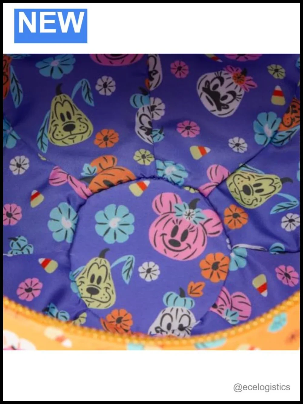 Disney Loungefly Pumpkin Crossbody Bag Faux Leather Glow in Dark
